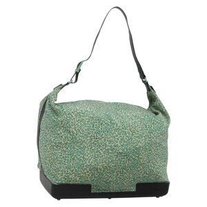 Authentic BOTTEGA VENETA Shoulder Bag Nylon Green